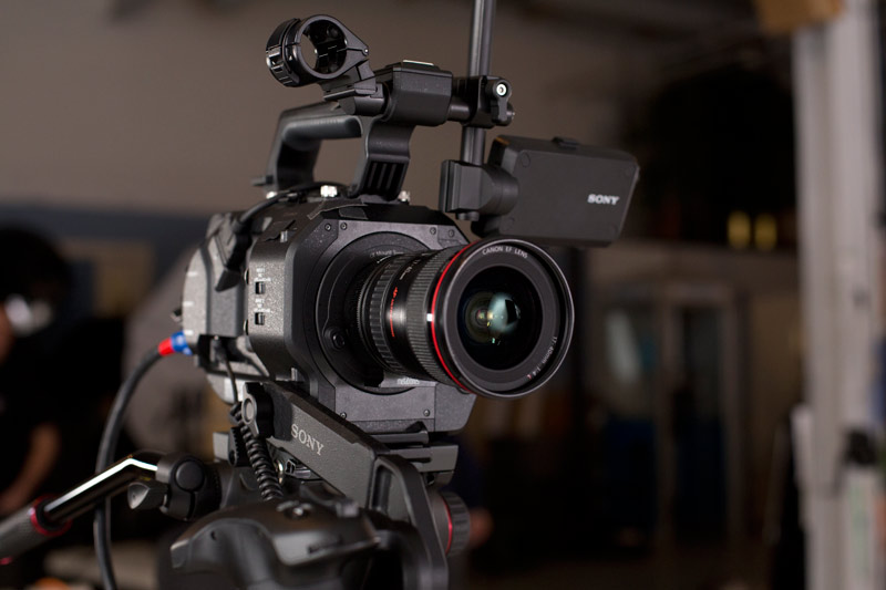 Sony FS7 with Canon EF 17-40mm