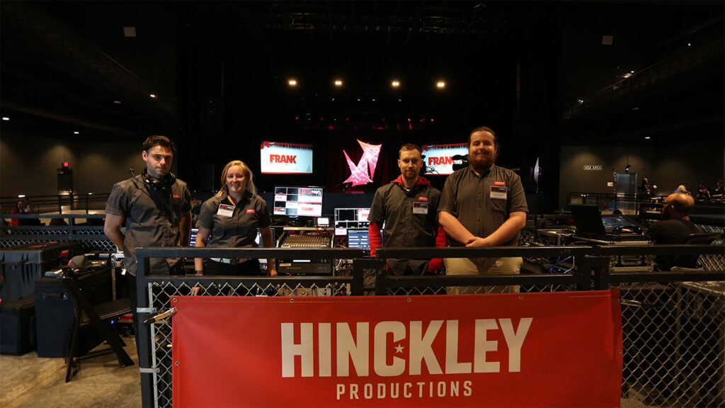 Hinckley Productions Crew in front of Live Stream Set up Switcher Rig